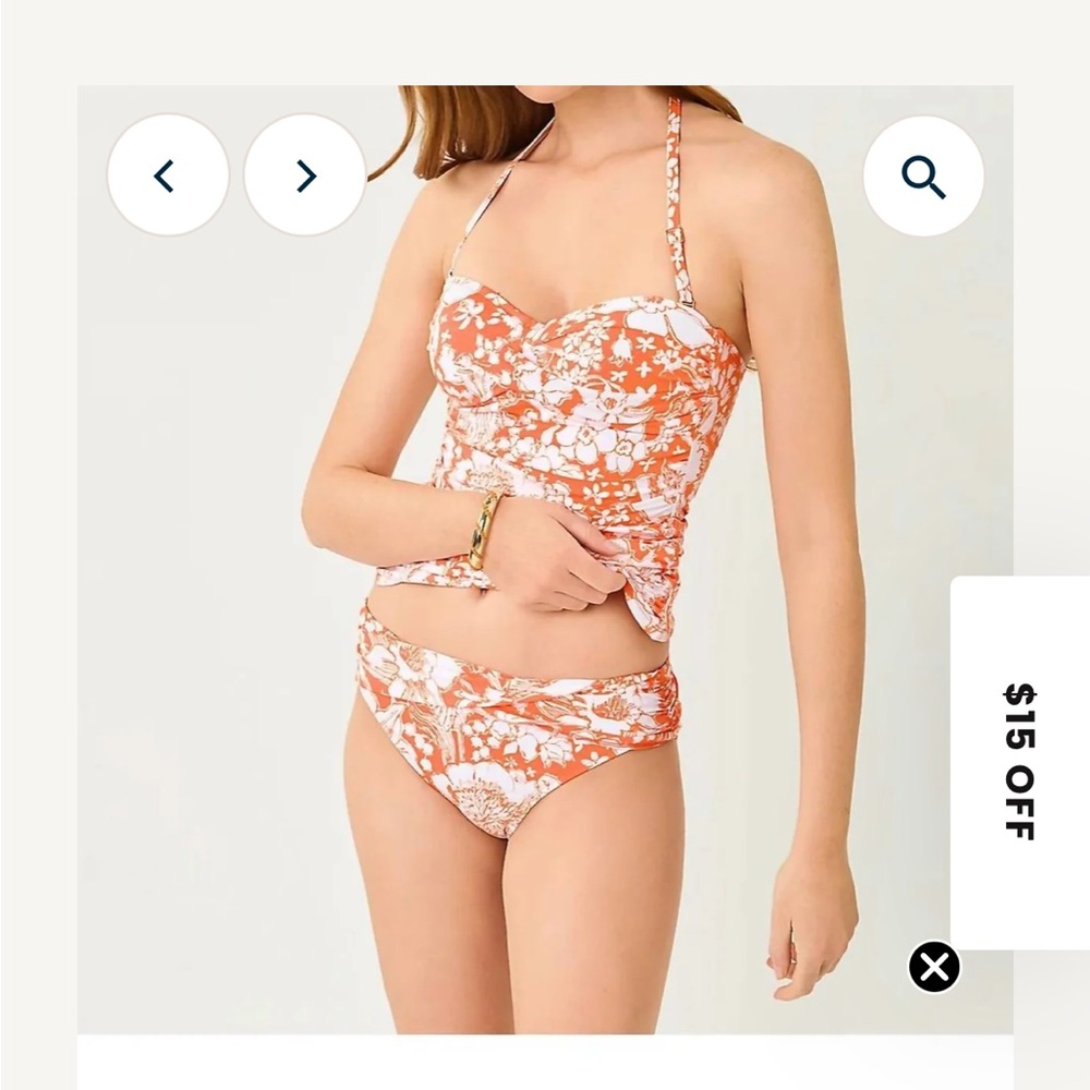 Like new Lily Pulitzer Flamenco Tankini top and bottoms size 12